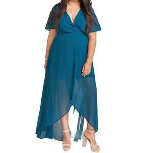 Show Me Your MuMu Sophia Wrap Dress XXL NWT Jade